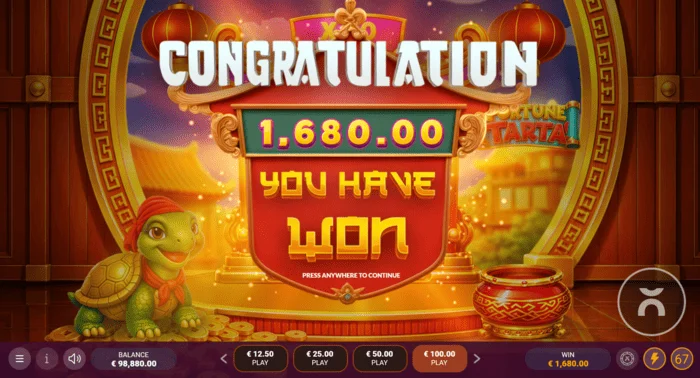 Fortune Tarta - bua iomlán tar éis Free Spins